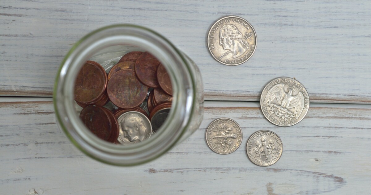 Jar of coins