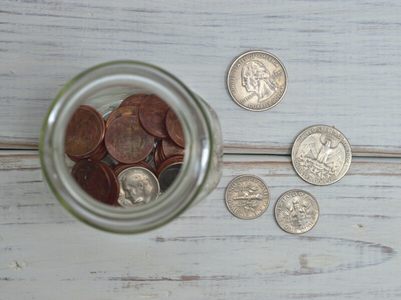 Jar of coins