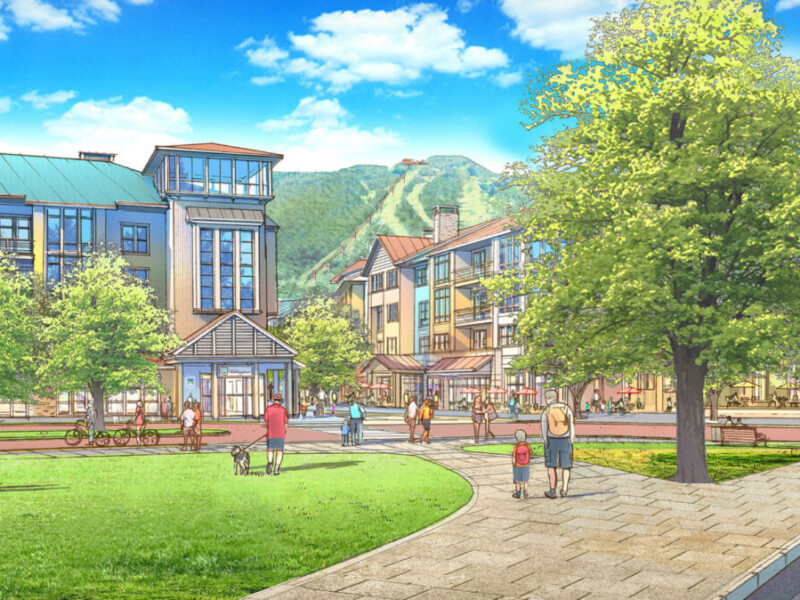 Artist Rendering of Six Peaks Village, Killington, Vermont